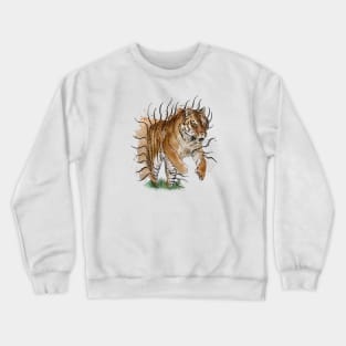 Pouncing tiger Crewneck Sweatshirt